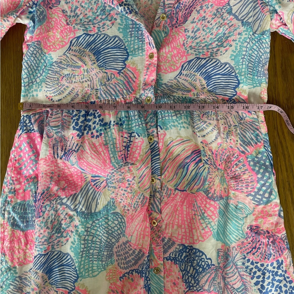 Lilly Pulitzer Shaela Button-up Dress, “Roar of the Seas” Print, Size small - Picture 14 of 16